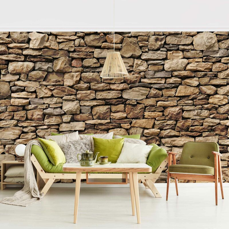 

Fotomural Premium - American Stone Wall - Mural apaisado Dimensión LxA: 225cm x 336cm Material: Premium