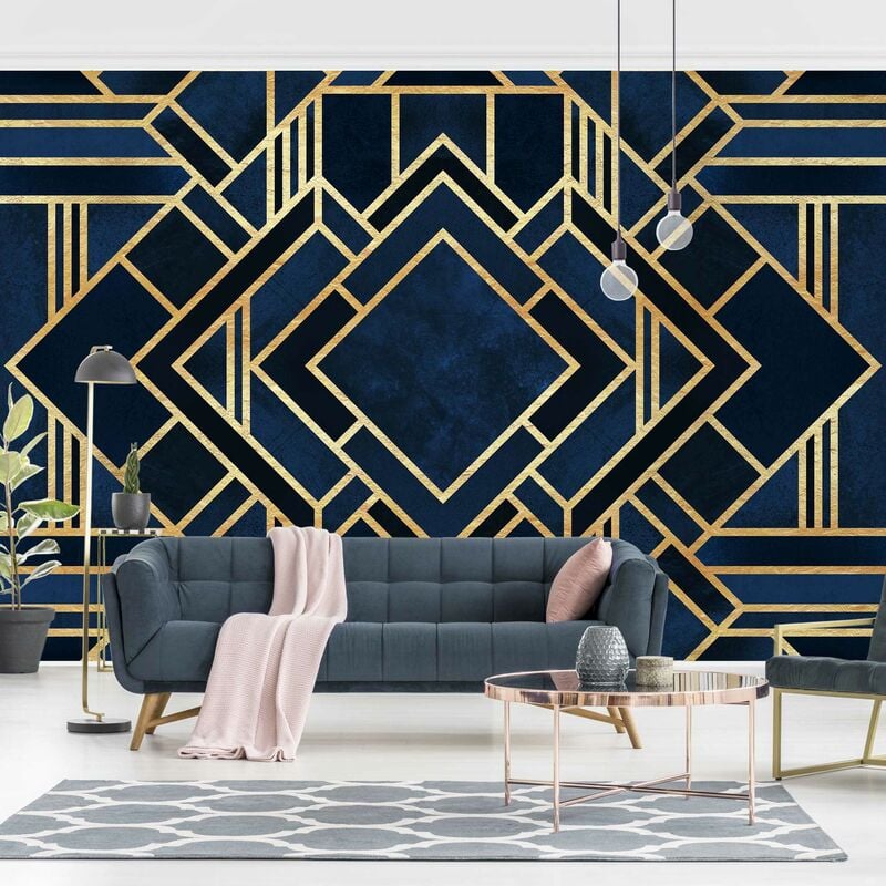 

Fotomural Premium - Art Deco Gold - Mural apaisado Dimensión LxA: 190cm x 288cm