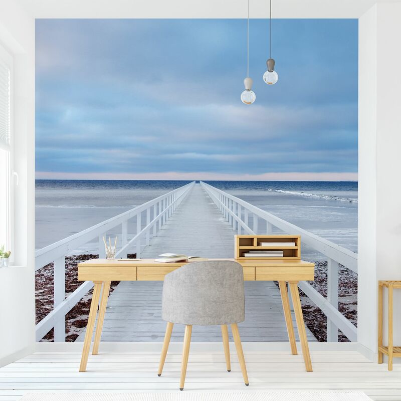 

Fotomural Premium - Bridge In Sweden - Mural cuadrado Dimensión LxA: 240cm x 240cm Material: Premium