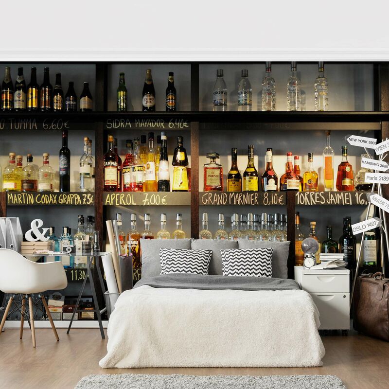 

Fotomural Premium - Drink Lovers' Bar - Mural apaisado Dimensión LxA: 320cm x 480cm Material: Premium