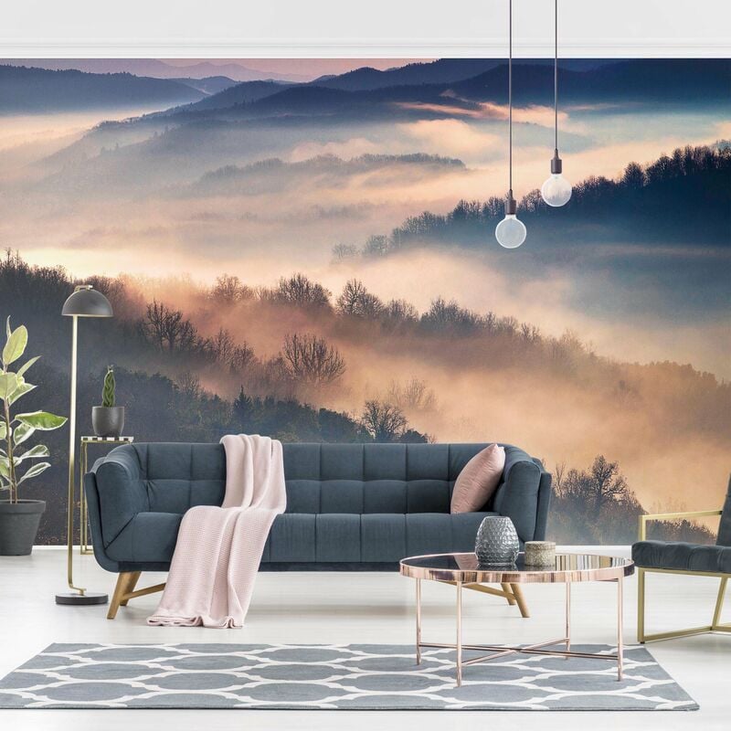 

Fotomural Premium - Fog At Sunset - Mural apaisado Dimensión LxA: 320cm x 480cm Material: Premium