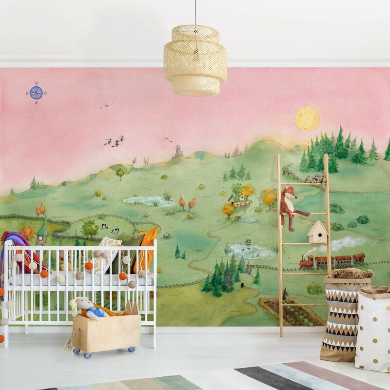 

Fotomural Premium - Frida's World - Mural apaisado Dimensión LxA: 225cm x 336cm Material: Premium