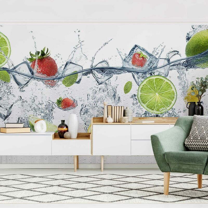 

Fotomural Premium - Fruit Cocktail - Mural apaisado Dimensión LxA: 190cm x 288cm Material: Premium
