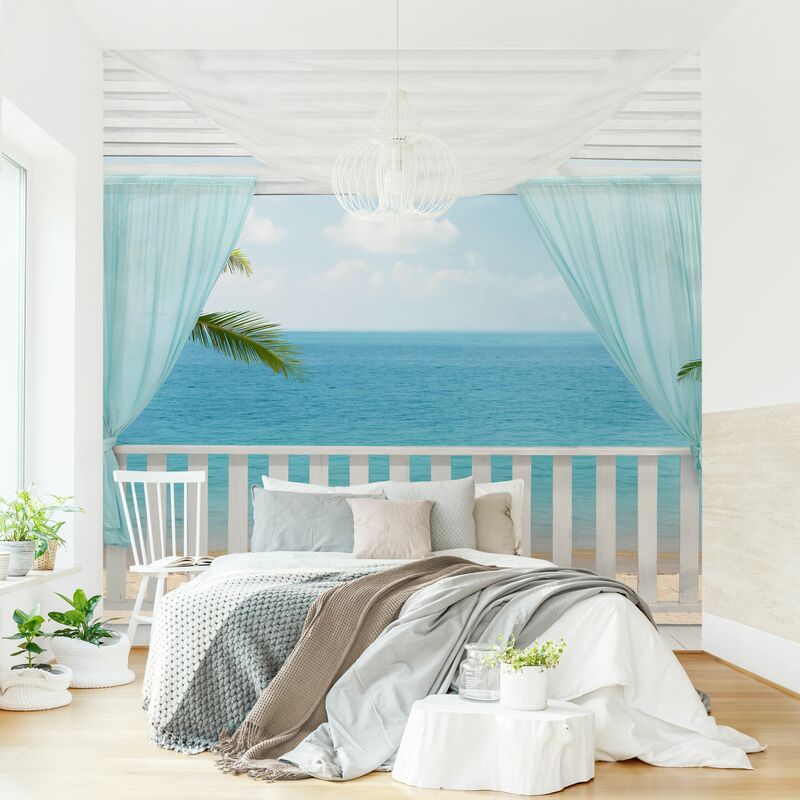 

Fotomural Premium - Holiday In Paradise - Mural cuadrado Dimensión LxA: 336cm x 336cm Material: Premium
