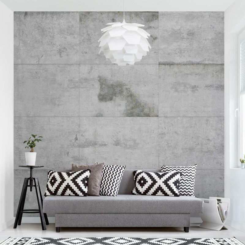 

Bilderwelten - Fotomural Premium - Large Concrete Slabs - Mural cuadrado Dimensión LxA: 240cm x 240cm Material: Premium