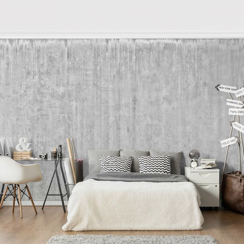 

Fotomural Premium - Large Loft Concrete Wall - Mural apaisado Dimensión LxA: 290cm x 432cm Material: Premium