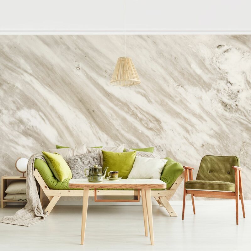 

Fotomural Premium - Palissandro Marble Beige - Mural apaisado Dimensión LxA: 190cm x 288cm Material: Premium