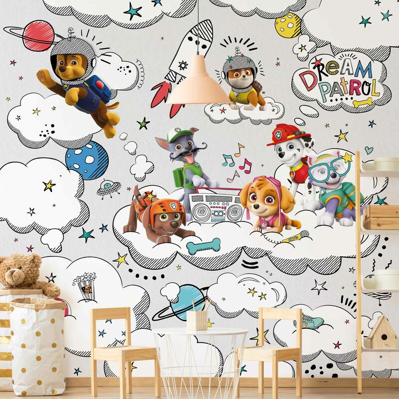 

Fotomural Premium - Paw Patrol - On Cloud Nine - Mural cuadrado Dimensión LxA: 240cm x 240cm Material: Premium