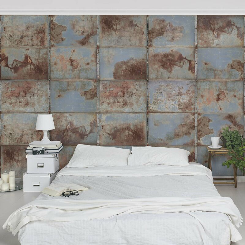 

Fotomural Premium - Shabby Industrial Metal Look - Mural apaisado Dimensión LxA: 290cm x 432cm Material: Premium