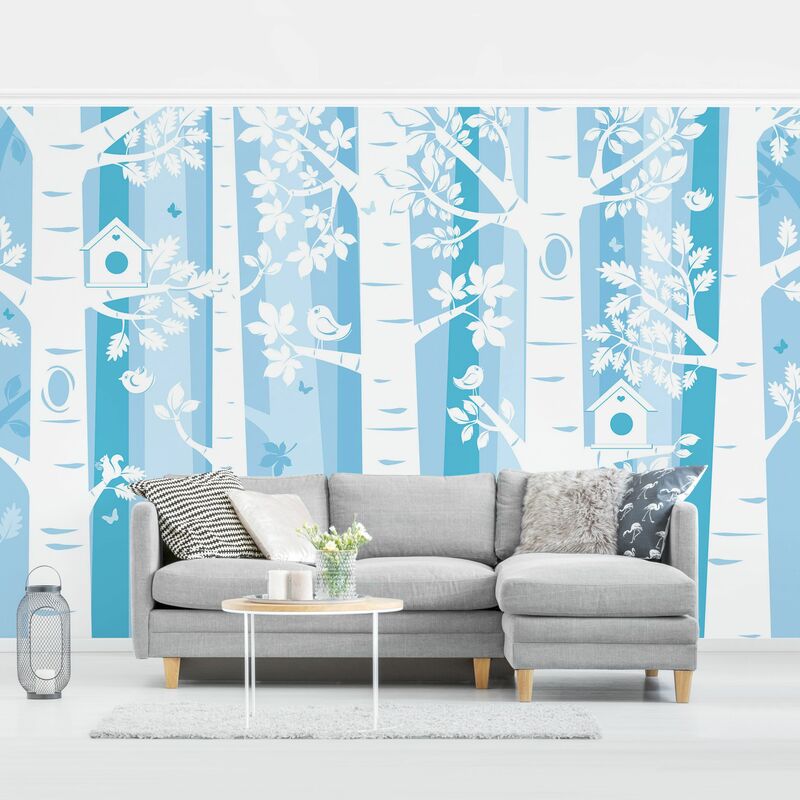 

Fotomural Premium - Trees In The Forest Blue - Mural apaisado Dimensión LxA: 225cm x 336cm Material: Premium