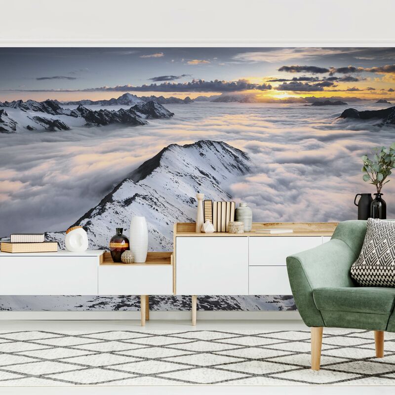 

Fotomural Premium - View Of Clouds And Mountains - Mural apaisado Dimensión LxA: 255cm x 384cm Material: Premium