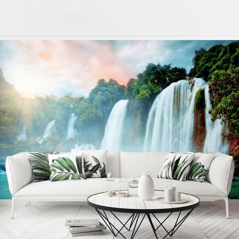 

Fotomural Premium - Waterfall Panorama - Mural apaisado Dimensión LxA: 290cm x 432cm