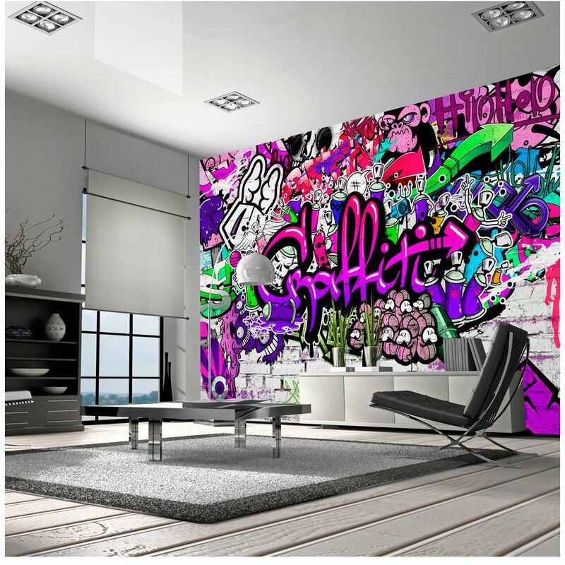 

Fotomural - Purple Graffiti Medidas 100X70