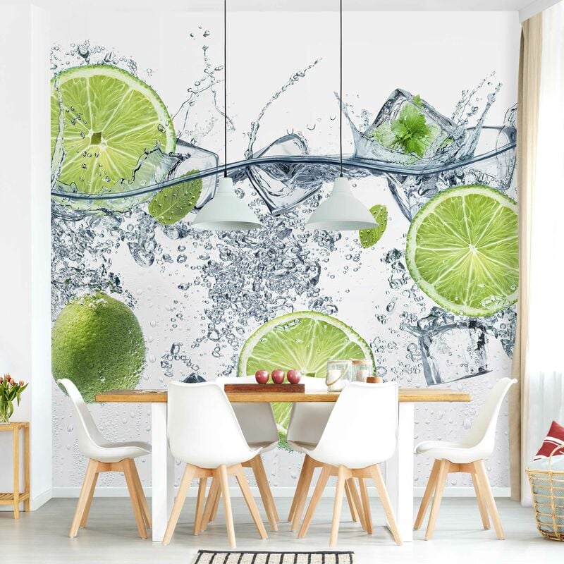 

Fotomural - Refreshing Lime - Mural cuadrado Dimensión LxA: 240cm x 240cm