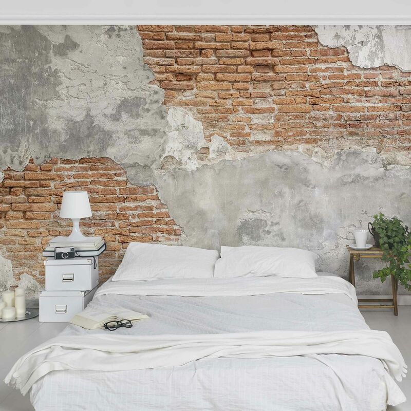 

Fotomural - Shabby Brick Wall - Mural apaisado Dimensión LxA: 225cm x 336cm