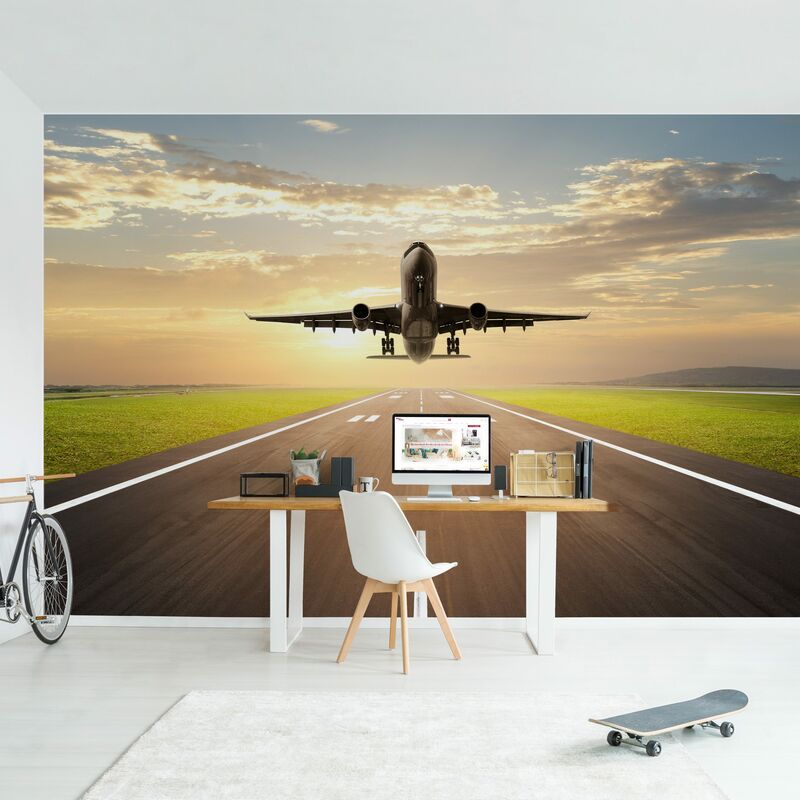 

Fotomural - Starting Airplane - Mural apaisado Dimensión LxA: 190cm x 288cm