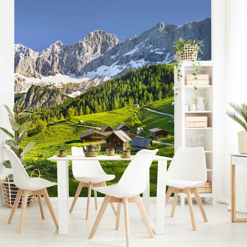 

Fotomural - Styria Alpine Meadow - Mural cuadrado Dimensión LxA: 288cm x 288cm