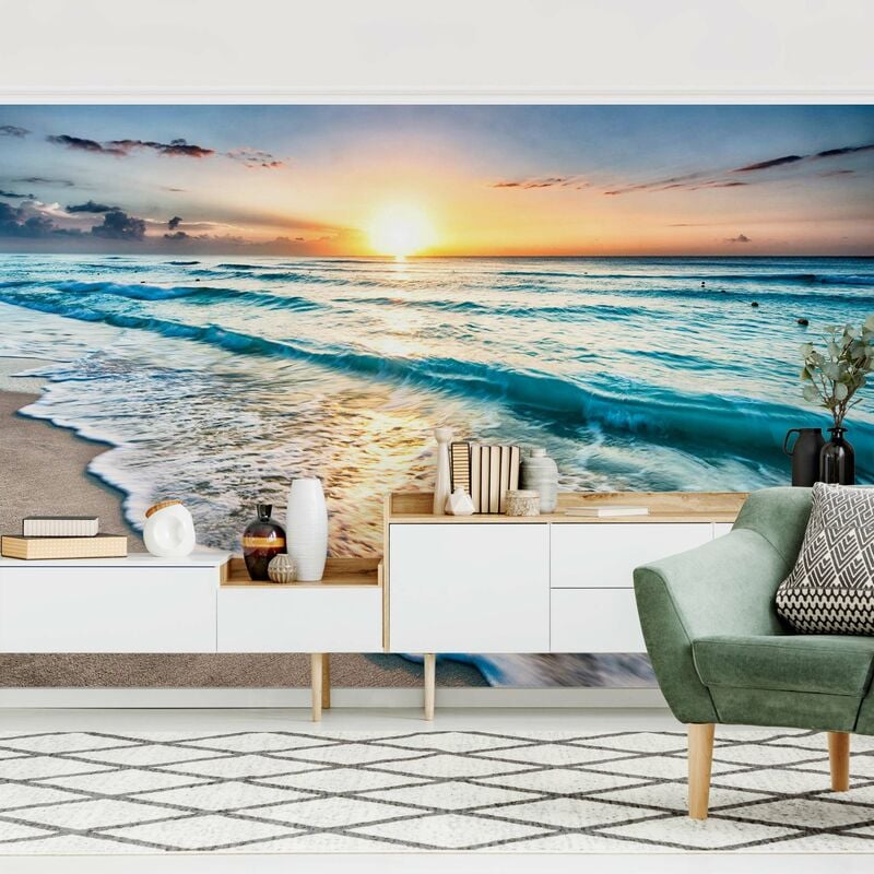 

Fotomural - Sunset At The Beach - Mural apaisado Dimensión LxA: 290cm x 432cm