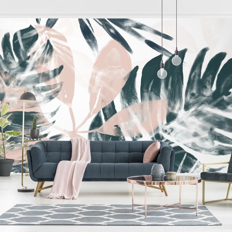 

Fotomural - Tropical Oracle Petrol II - Mural apaisado Dimensión LxA: 320cm x 480cm