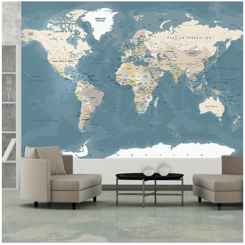 

Fotomural autoadhesivo - Vintage World Map Medidas 147X105