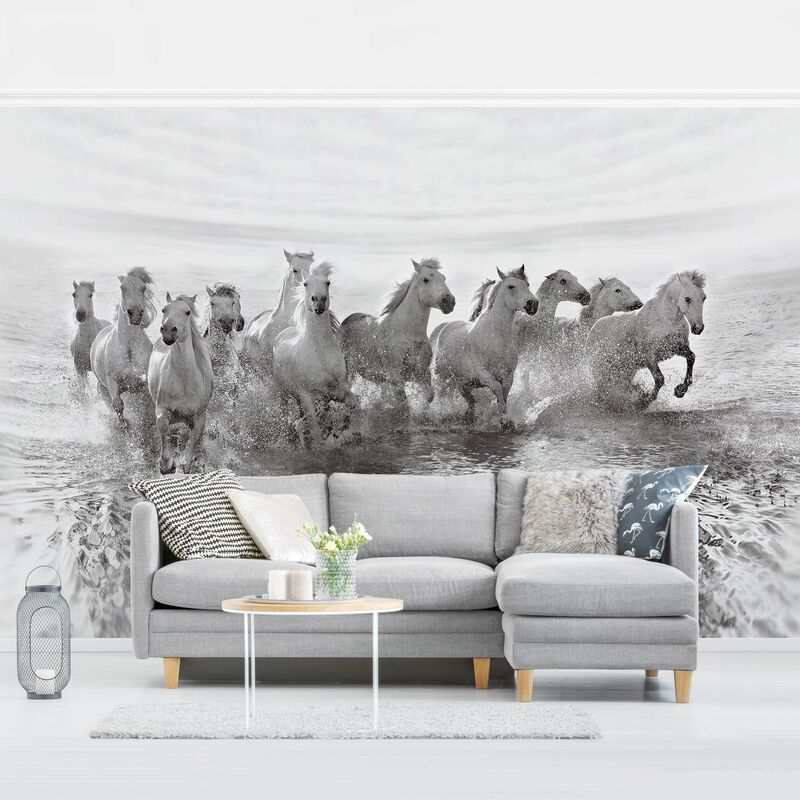 

Fotomural - White Horses In The Sea - Mural apaisado Dimensión LxA: 190cm x 288cm