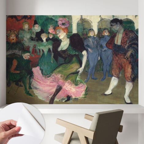 Fotomurale adesivo - Carta da parati adesiva - per la cucina camera da letto per la soggiorno - Danza da ballo 104x70 cm