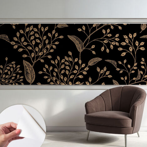 Fotomurale adesivo - Carta da parati adesiva - per la cucina camera da letto per la soggiorno - Eleganza botanica 250x104 cm