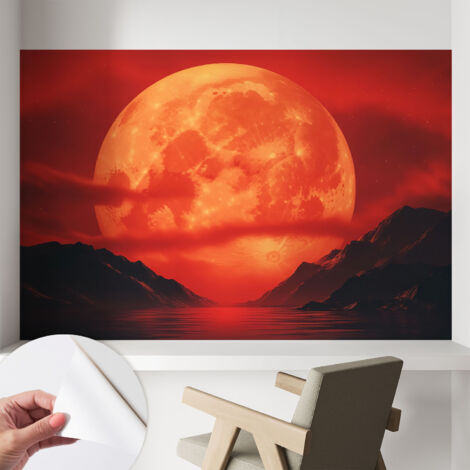 Fotomurale adesivo - Carta da parati adesiva - per la cucina camera da letto per la soggiorno - Fenomeno notturno 104x70 cm