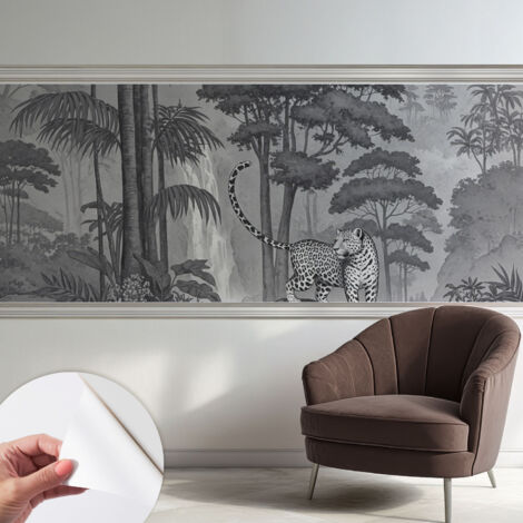 Fotomurale adesivo - Carta da parati adesiva - per la cucina camera da letto per la soggiorno - Giungla tropicale 250x104 cm