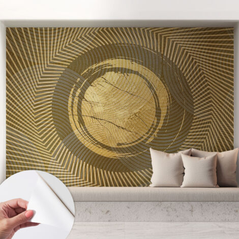Fotomurale adesivo - Carta da parati adesiva - per la cucina camera da letto per la soggiorno - Linee radiali 208x146 cm