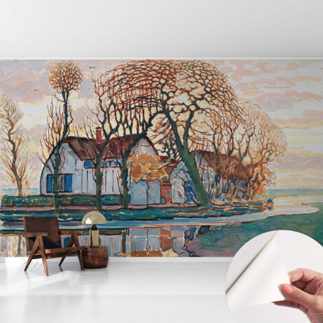 Fotomurale adesivo - Carta da parati adesiva - per la cucina camera da letto per la soggiorno - Paesaggio idilliaco 416x254 cm