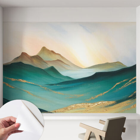 Fotomurale adesivo - Carta da parati adesiva - per la cucina camera da letto per la soggiorno - Paesaggio tranquillo 152x104 cm
