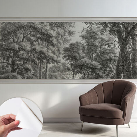 Fotomurale adesivo - Carta da parati adesiva - per la cucina camera da letto per la soggiorno - Scena boschiva 250x104 cm
