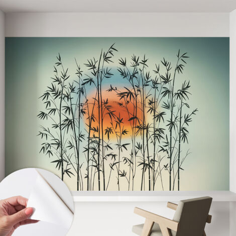 Fotomurale adesivo - Carta da parati adesiva - per la cucina camera da letto per la soggiorno - Tramonto armonioso 152x104 cm