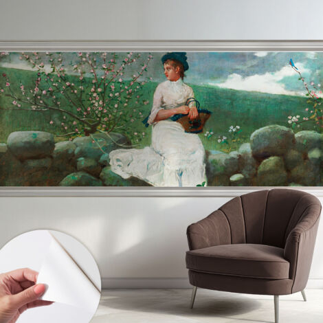 Fotomurale adesivo - Carta da parati adesiva - per la cucina camera da letto per la soggiorno - Tranquillità floreale 250x104 cm