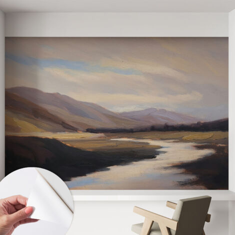 Fotomurale adesivo - Carta da parati adesiva - per la cucina camera da letto per la soggiorno - Tranquillità naturale 152x104 cm
