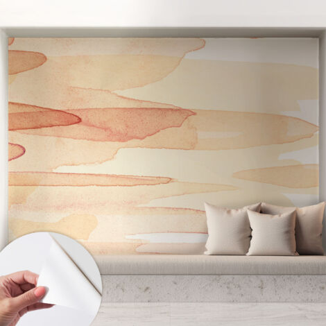 Fotomurale adesivo - Carta da parati adesiva - per la cucina camera da letto per la soggiorno - Tratti pastello 208x146 cm