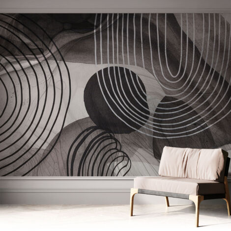 Fotomurale adesivo - murale da parete - Carta da parati autoadesiva - design parete moderno - Armonia delle forme 312x219 cm