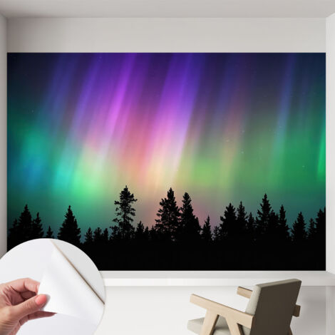 Fotomurale adesivo - murale da parete - Carta da parati autoadesiva - design parete moderno - Cielo magico 152x104 cm