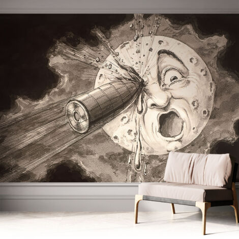 Fotomurale adesivo - murale da parete - Carta da parati autoadesiva - design parete moderno - Collisione cosmica 312x219 cm
