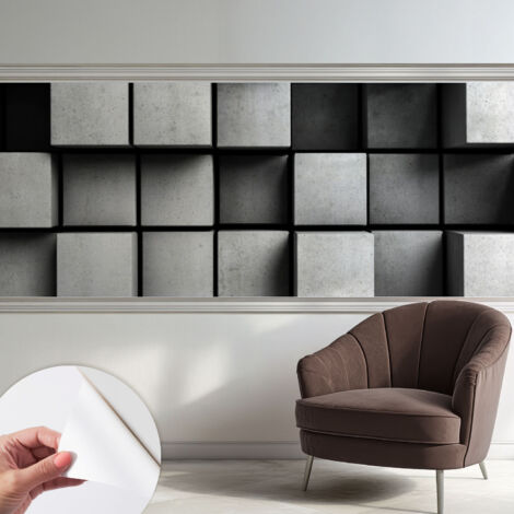 Fotomurale adesivo - murale da parete - Carta da parati autoadesiva - design parete moderno - Cubi geometrici 250x104 cm
