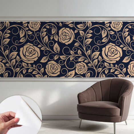 Fotomurale adesivo - murale da parete - Carta da parati autoadesiva - design parete moderno - Fiori romantici 250x104 cm