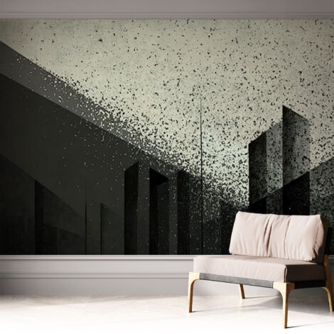 Fotomurale adesivo - murale da parete - Carta da parati autoadesiva - design parete moderno - Geometria urbana 312x219 cm