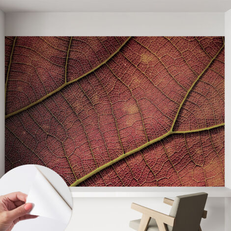Fotomurale adesivo - murale da parete - Carta da parati autoadesiva - design parete moderno - Texture fogliata 152x104 cm