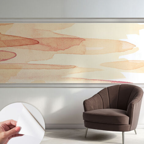 Fotomurale adesivo - murale da parete - Carta da parati autoadesiva - design parete moderno - Tratti pastello 250x104 cm