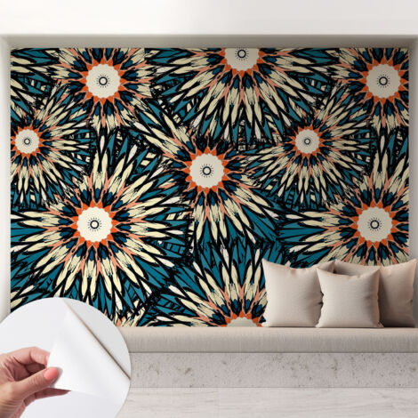 Fotomurale adesivo - parete decorativa - decorazione casa - stile moderno parete - Energia floreale 208x146 cm