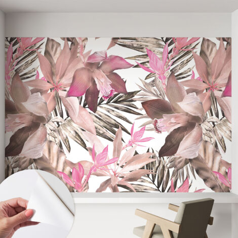 Fotomurale adesivo - parete decorativa - decorazione casa - stile moderno parete - Fiori esotici 152x104 cm