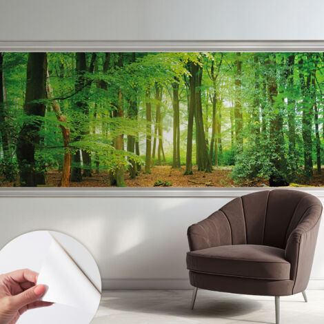 Fotomurale adesivo - parete decorativa - decorazione casa - stile moderno parete - Foresta verde 250x104 cm