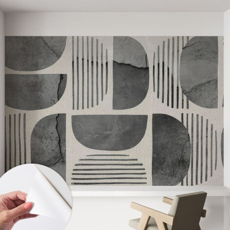 Fotomurale adesivo - parete decorativa - decorazione casa - stile moderno parete - Forme geometriche 152x104 cm