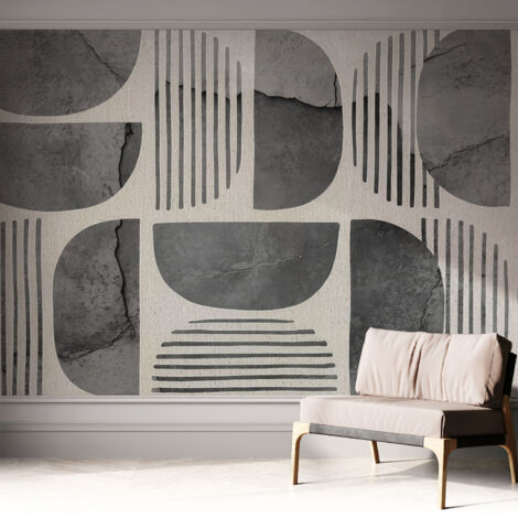 Fotomurale adesivo - parete decorativa - decorazione casa - stile moderno parete - Forme geometriche 312x219 cm
